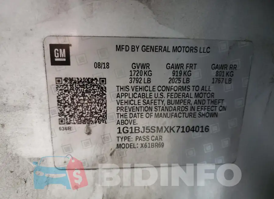1G1BJ5SMXK7104016 Photo# 12