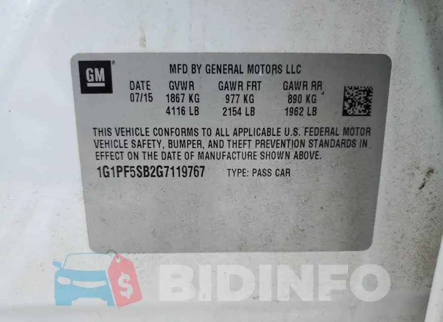 1G1PF5SB2G7119767 Photo# 12