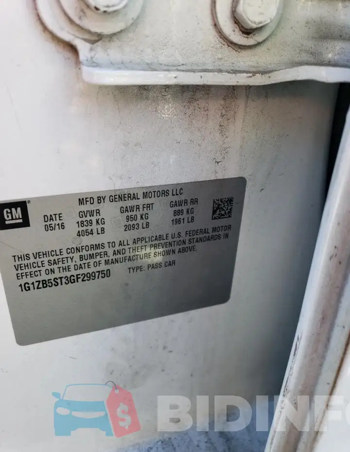 1G1ZB5ST3GF299750 Photo# 12