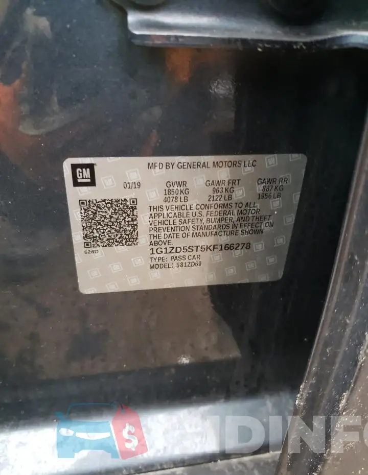 1G1ZD5ST5KF166278 Photo# 12