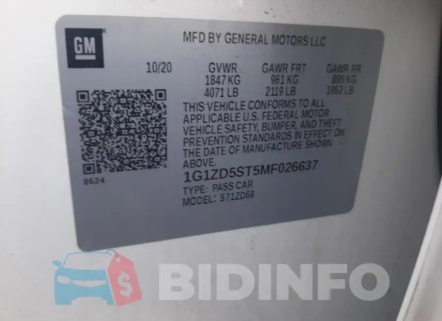1G1ZD5ST5MF026637 Photo# 12