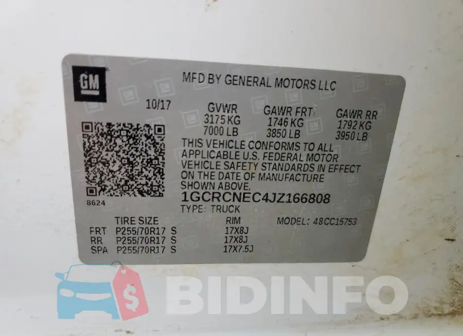 1GCRCNEC4JZ166808 Photo# 12