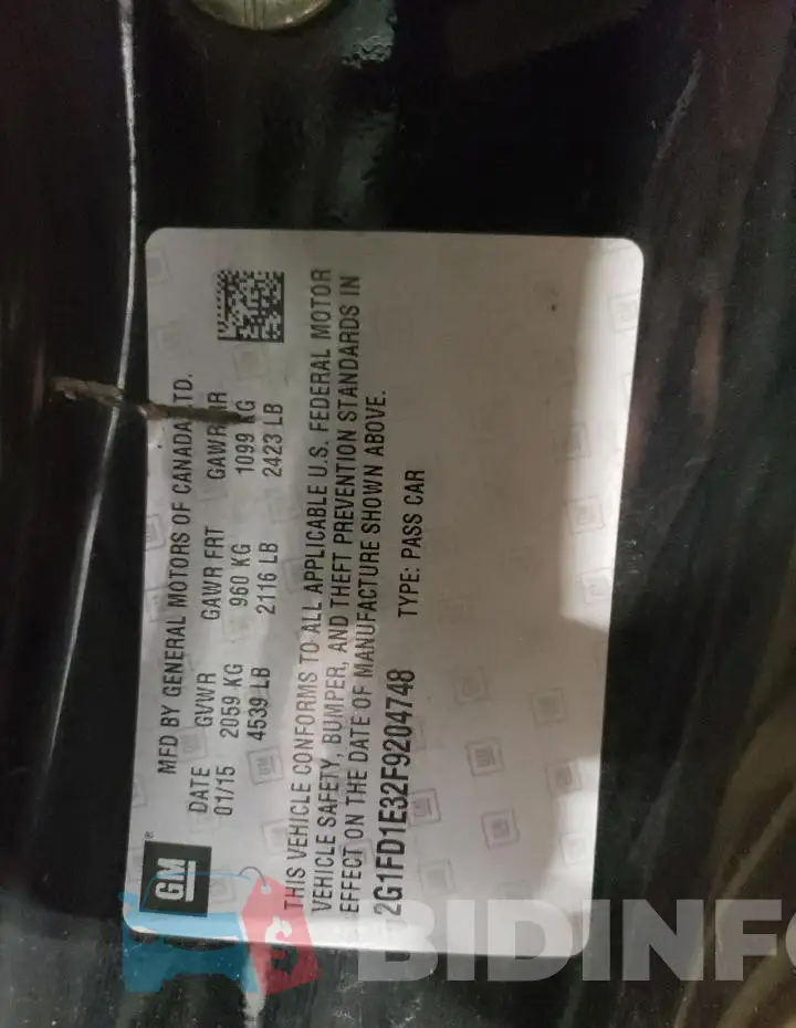 2G1FD1E32F9204748 Photo# 12