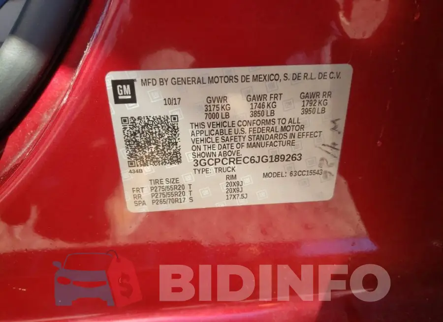 3GCPCREC6JG189263 Photo# 12