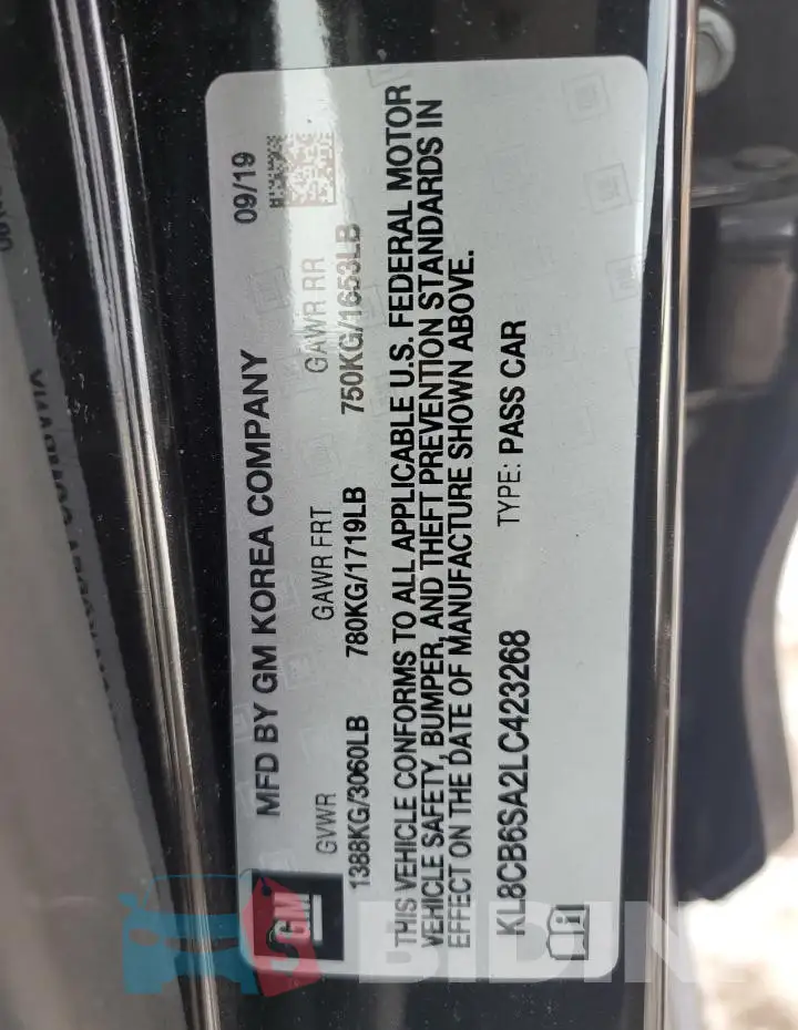 KL8CB6SA2LC423268 Photo# 12