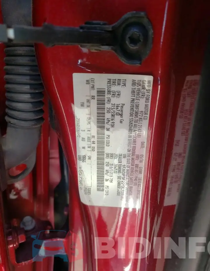 1FADP3F22GL335962 Photo# 12