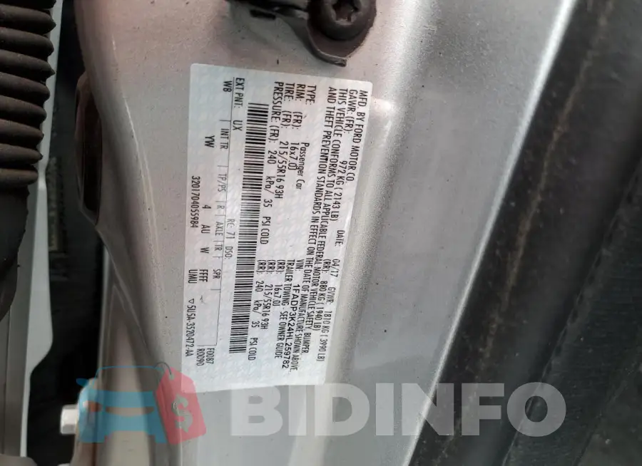 1FADP3K24HL259782 Photo# 12