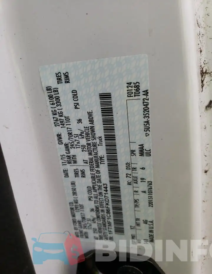1FTMF1C86FKD71443 Photo# 12