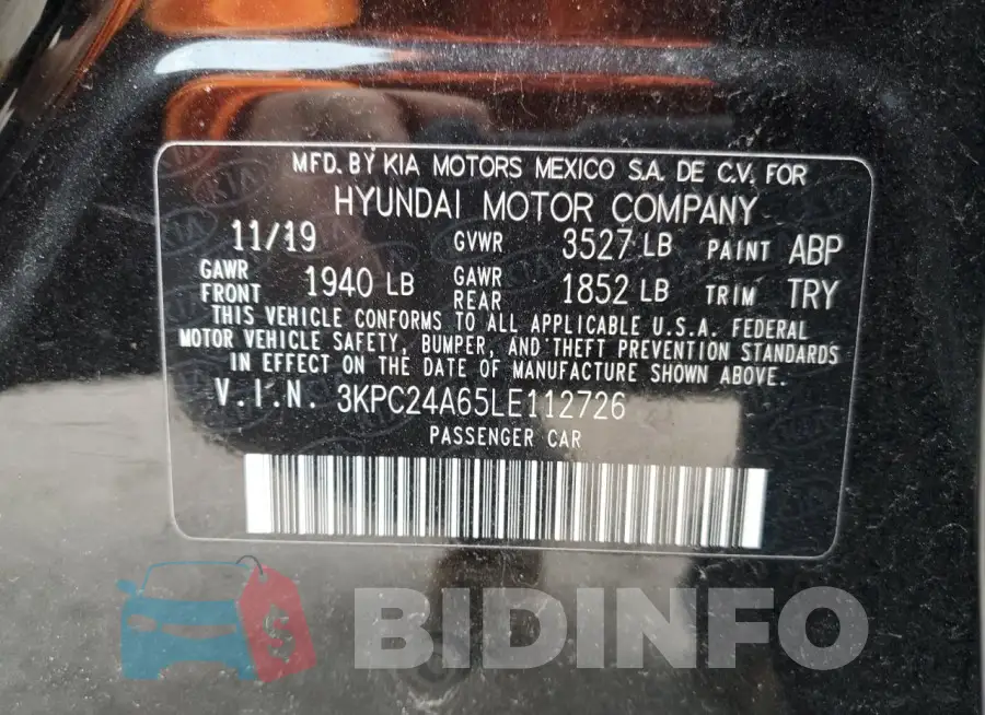 3KPC24A65LE112726 Photo# 12