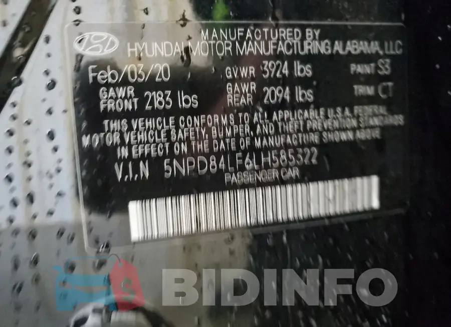 5NPD84LF6LH585322 Photo# 12