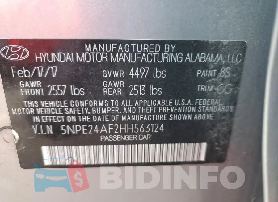 5NPE24AF2HH563124 Photo# 12