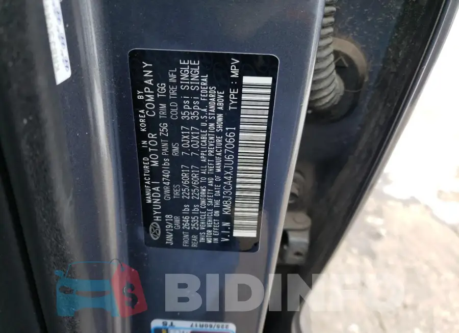 KM8J3CA4XJU670661 Photo# 12