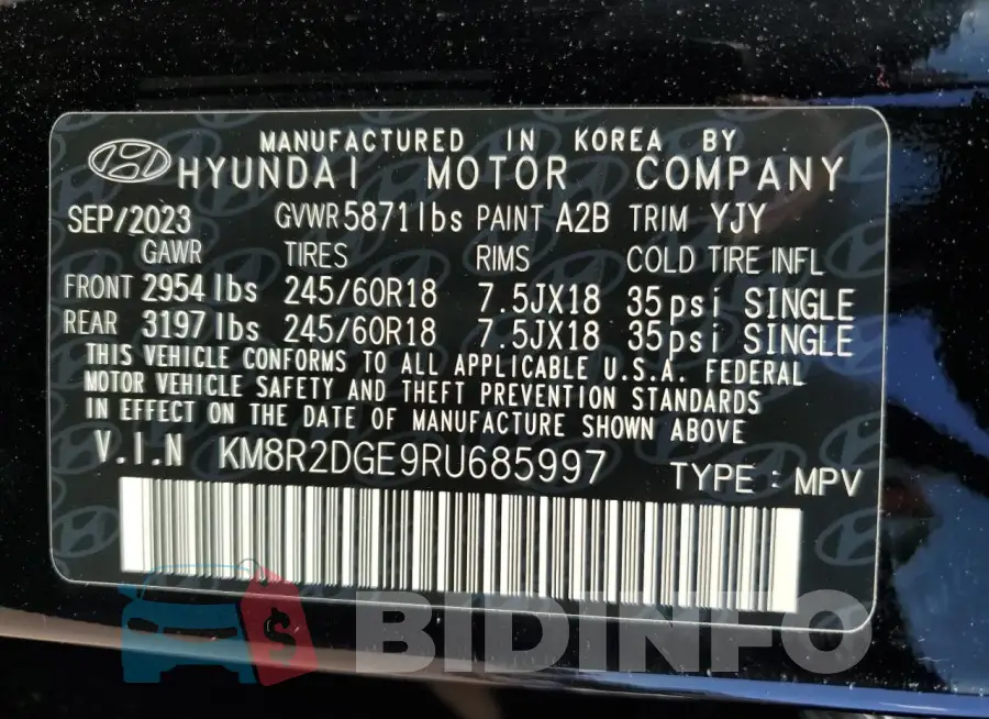 KM8R2DGE9RU685997 Photo# 14