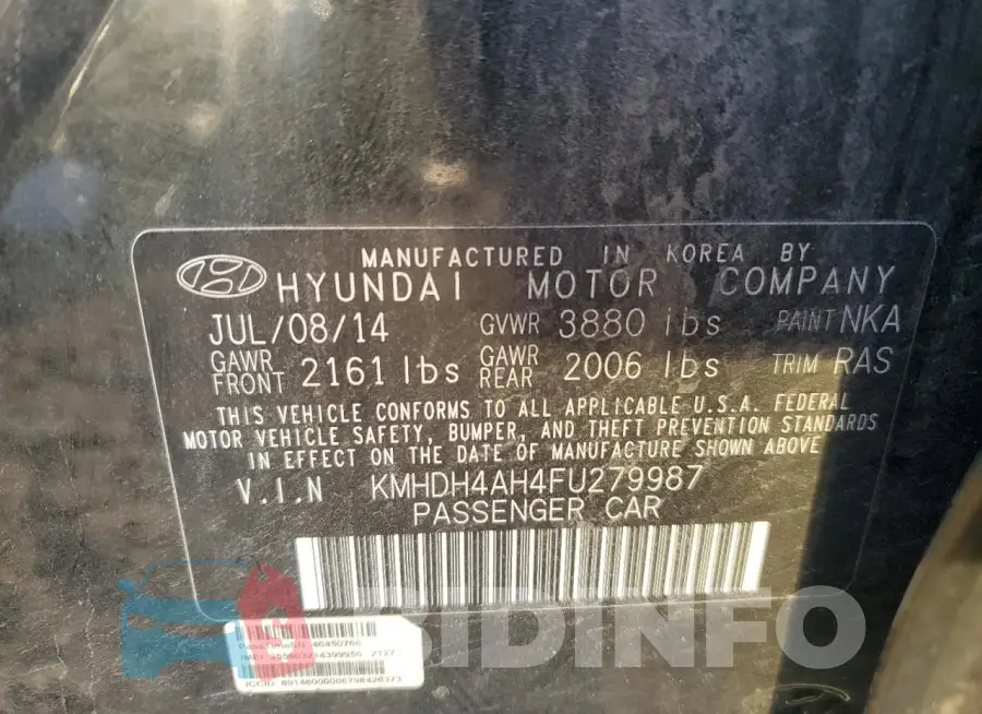 KMHDH4AH4FU279987 Photo# 12
