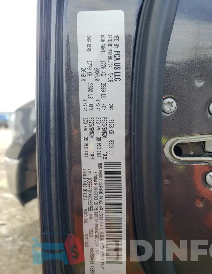 1C6RR7TMXGS352755 Photo# 12