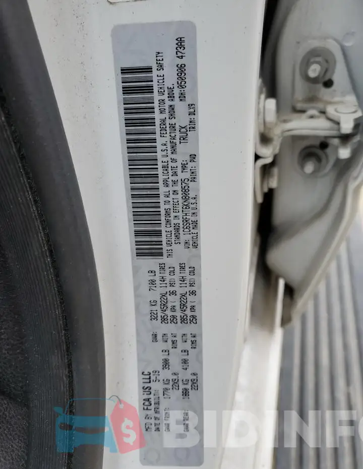 1C6SRFHT6KN808575 Photo# 12