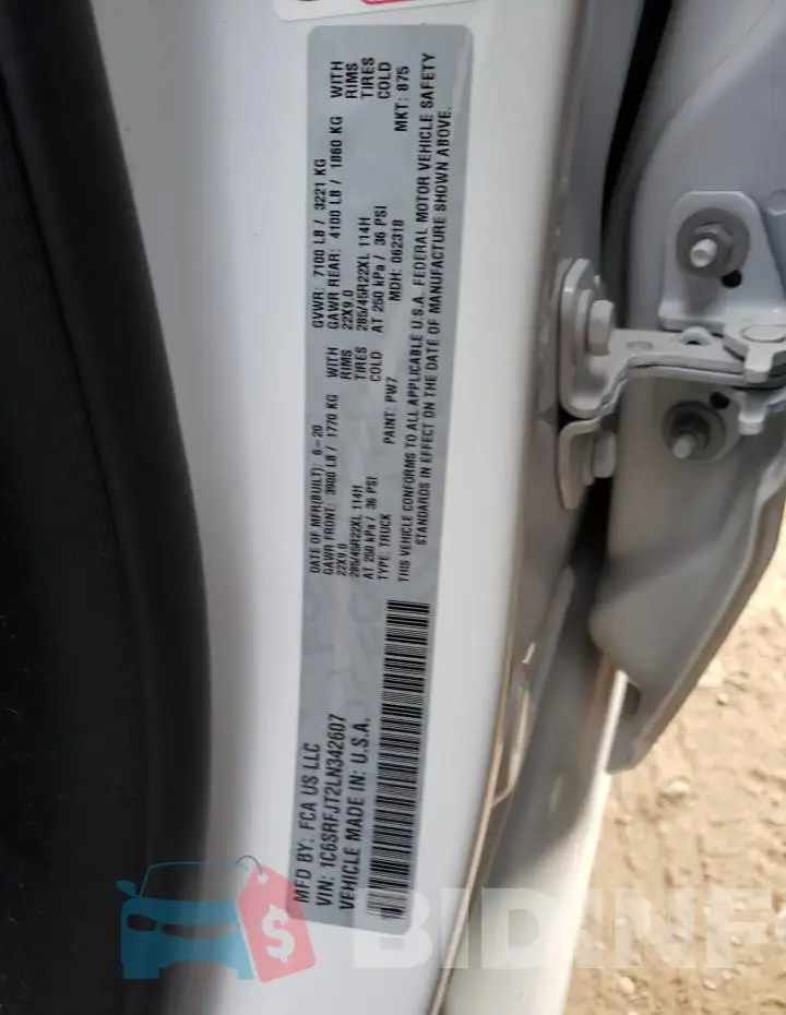 1C6SRFJT2LN342607 Photo# 12
