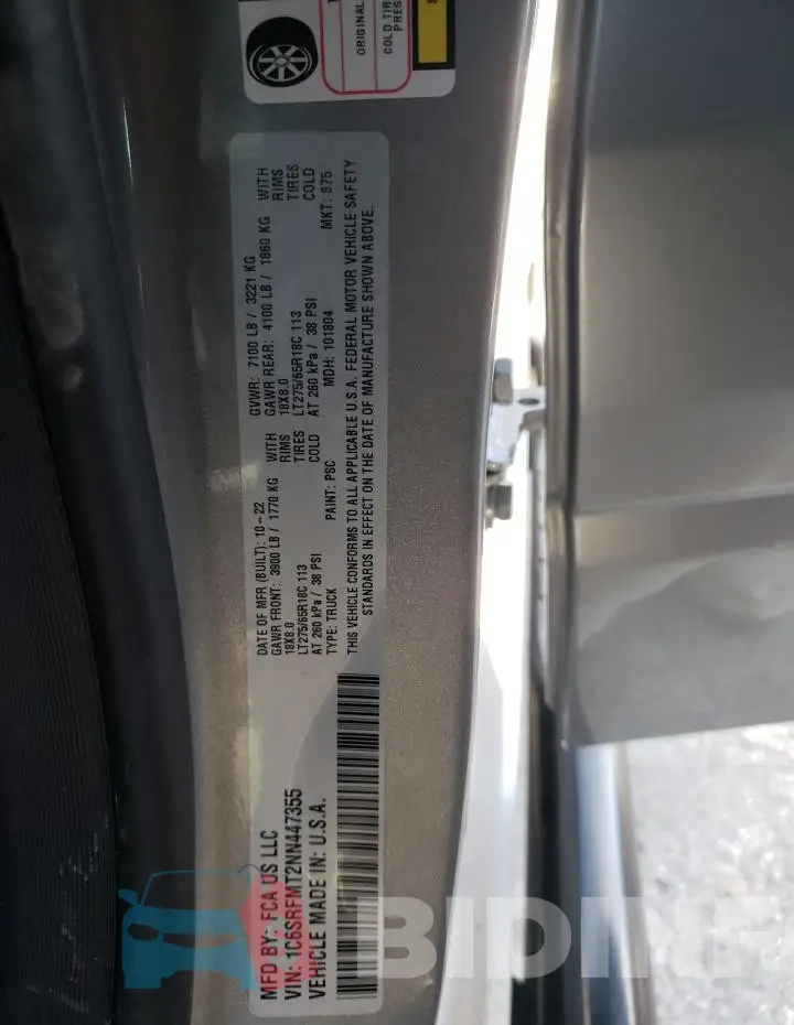 1C6SRFMT2NN447355 Photo# 13