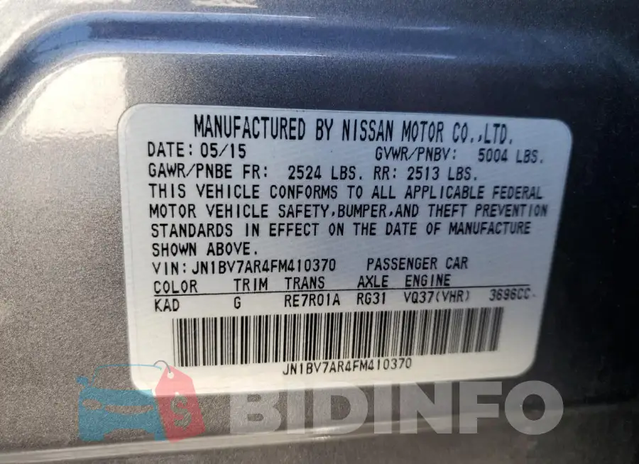 JN1BV7AR4FM410370 Photo# 12