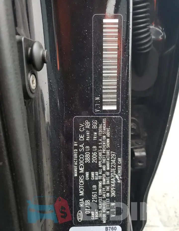 3KPFK4A70JE234297 Photo# 12