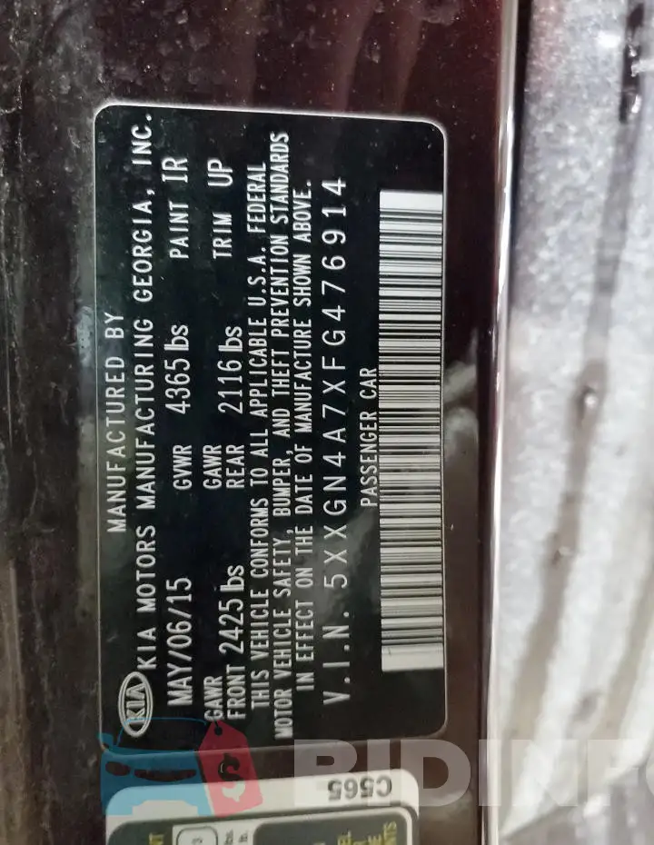 5XXGN4A7XFG476914 Photo# 12