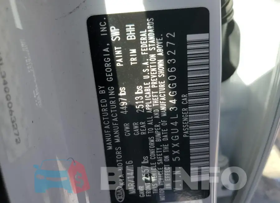5XXGU4L34GG063272 Photo# 12