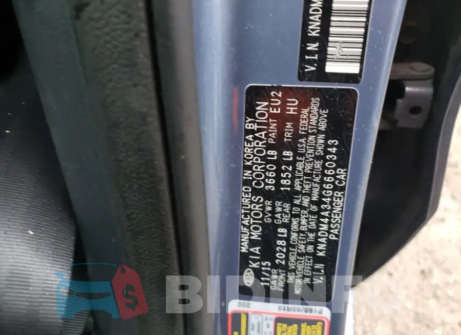 KNADM4A34G6660343 Photo# 13