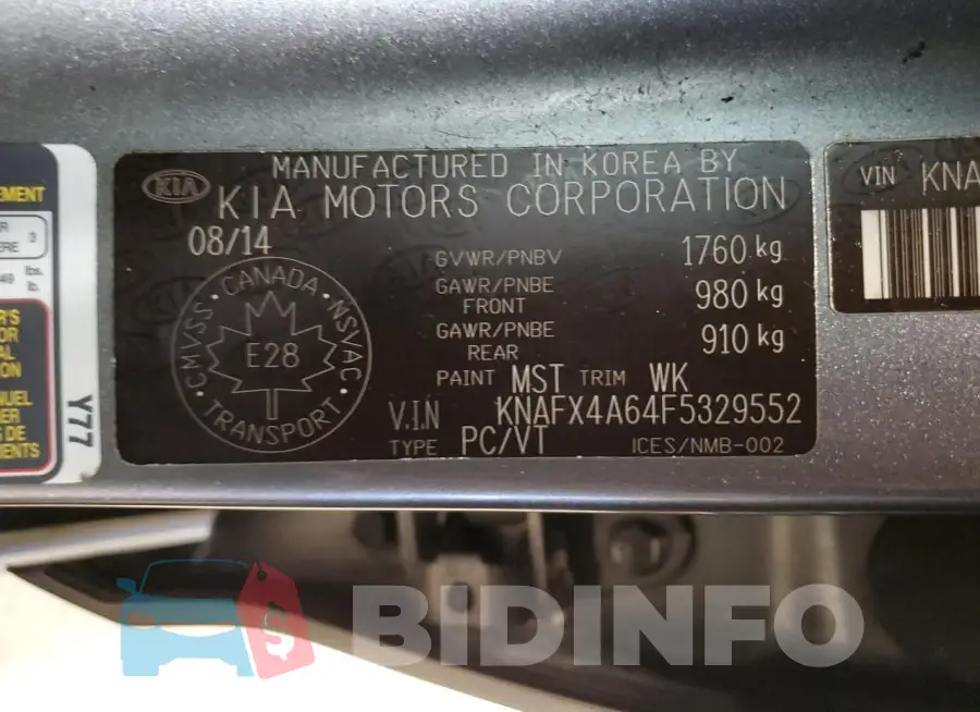 KNAFX4A64F5329552 Photo# 12