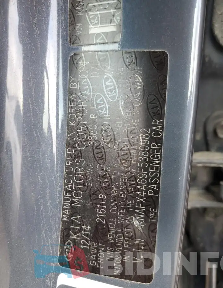 KNAFX4A69F5380982 Photo# 12