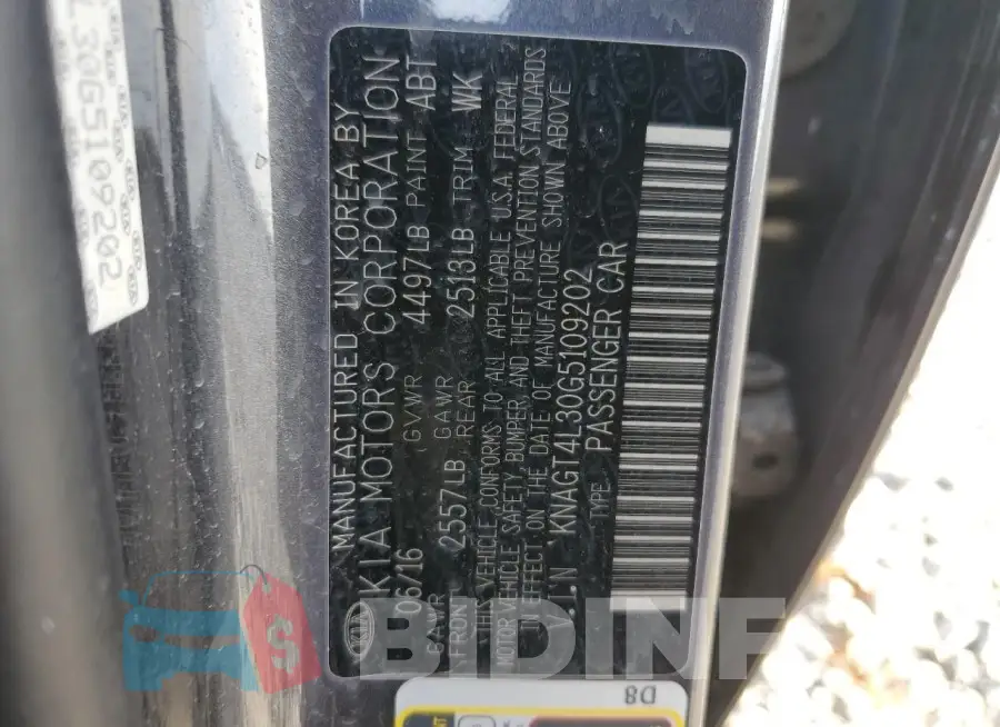 KNAGT4L30G5109202 Photo# 12