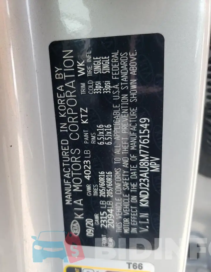 KNDJ23AU8M7761549 Photo# 13