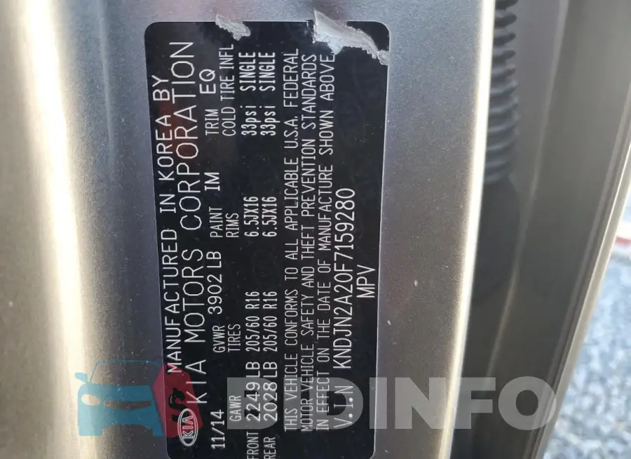 KNDJN2A20F7159280 Photo# 12