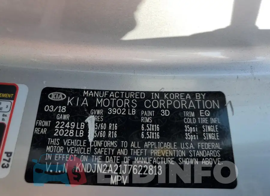 KNDJN2A21J7622813 Photo# 12