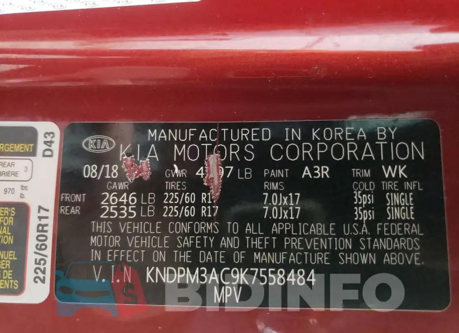 KNDPM3AC9K7558484 Photo# 13