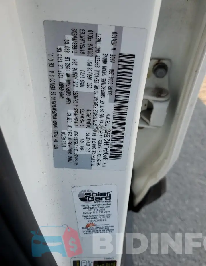 3MVDMAAL9MM215589 Photo# 13