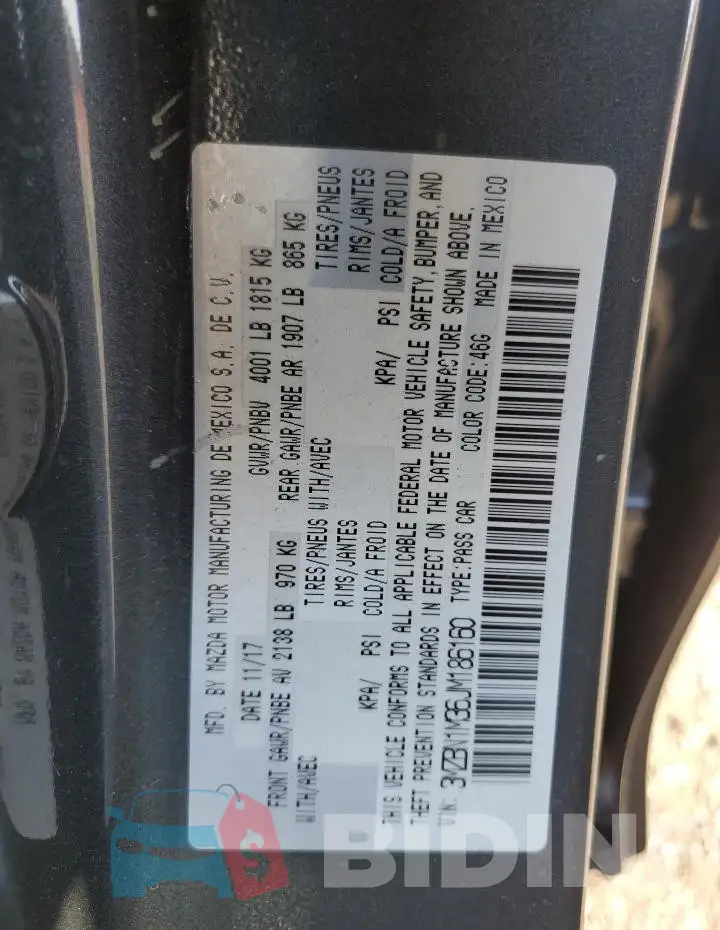 3MZBN1M36JM186160 Photo# 13