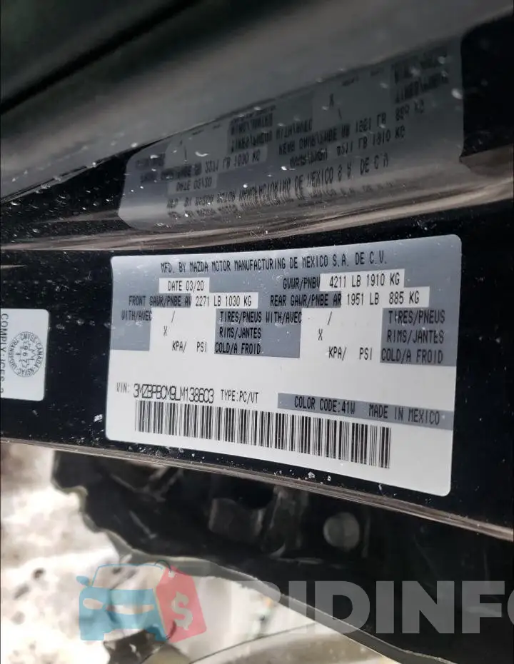 3MZBPBCM9LM138603 Photo# 10