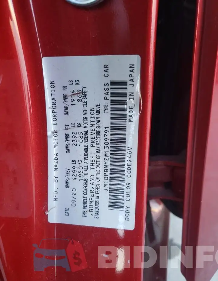 JM1BPBNY2M1309791 Photo# 12