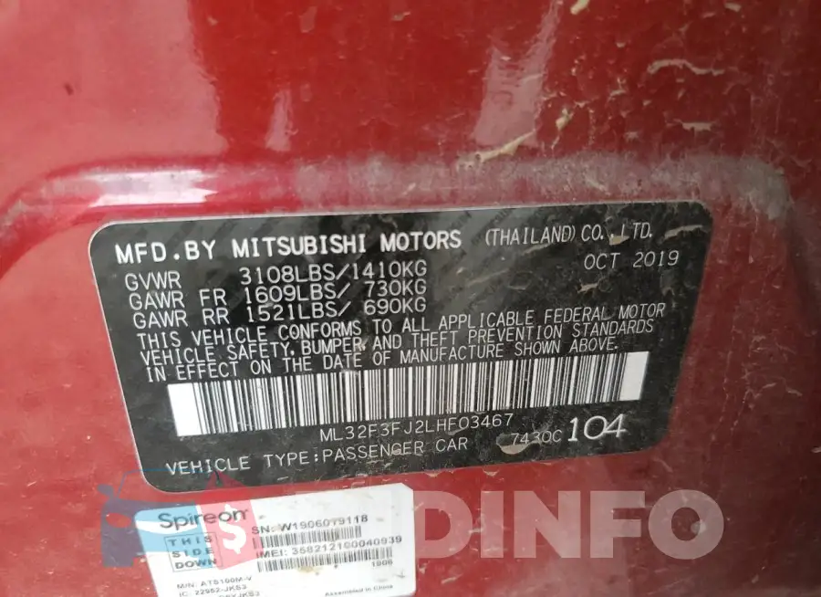 ML32F3FJ2LHF03467 Photo# 12