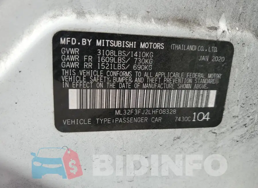 ML32F3FJ2LHF08328 Photo# 13