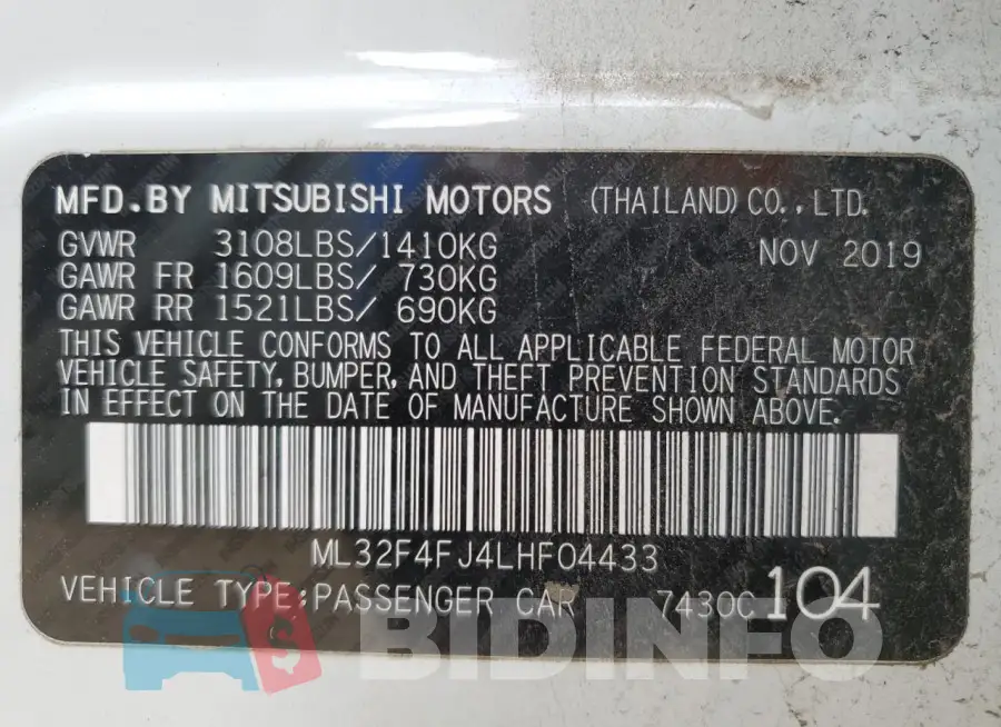 ML32F4FJ4LHF04433 Photo# 12