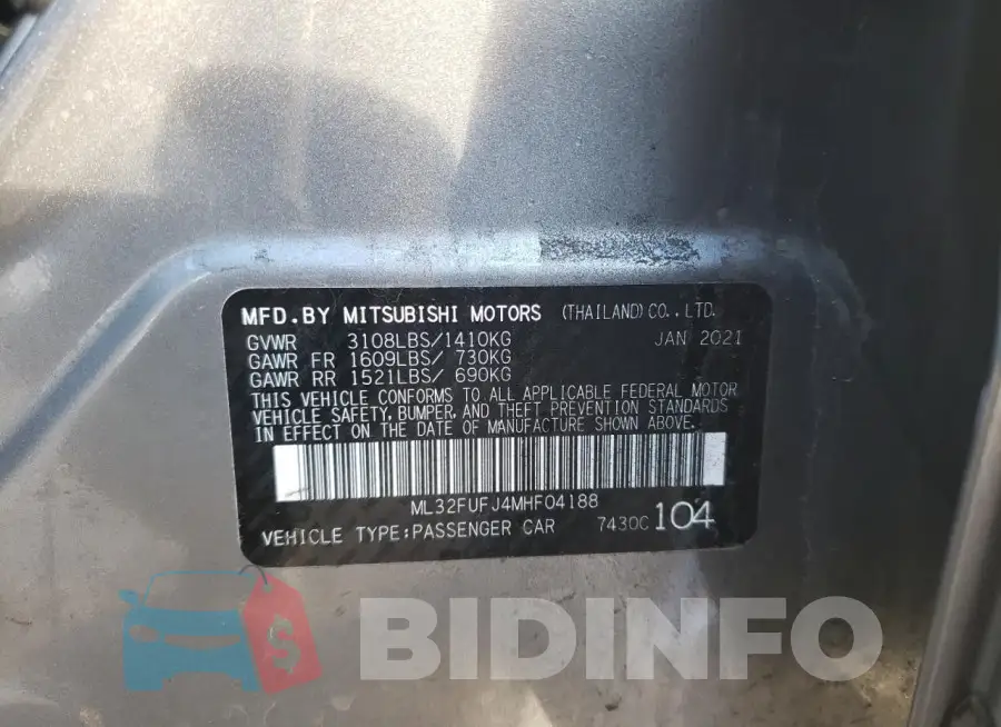 ML32FUFJ4MHF04188 Photo# 13