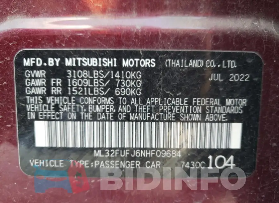 ML32FUFJ6NHF09684 Photo# 12