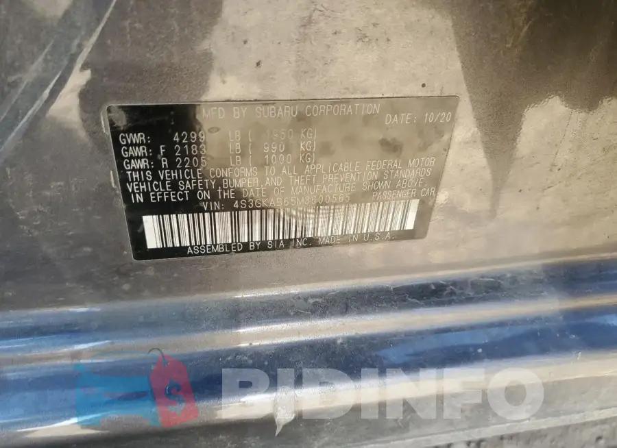 4S3GKAB65M3600565 Photo# 12
