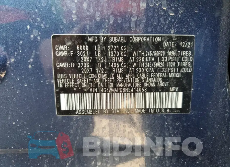 4S4WMAPD8N3414058 Photo# 12