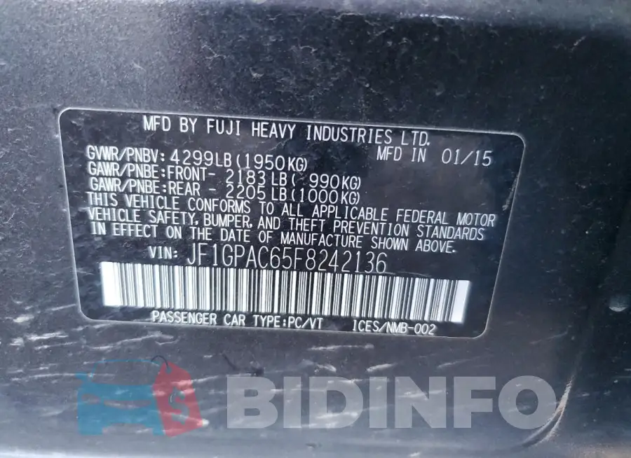 JF1GPAC65F8242136 Photo# 13