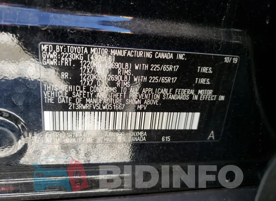 2T3RWRFV5LW051667 Photo# 12