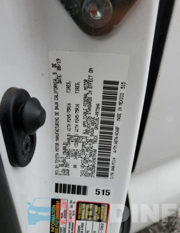 3TMDZ5BN1KM079160 Photo# 12
