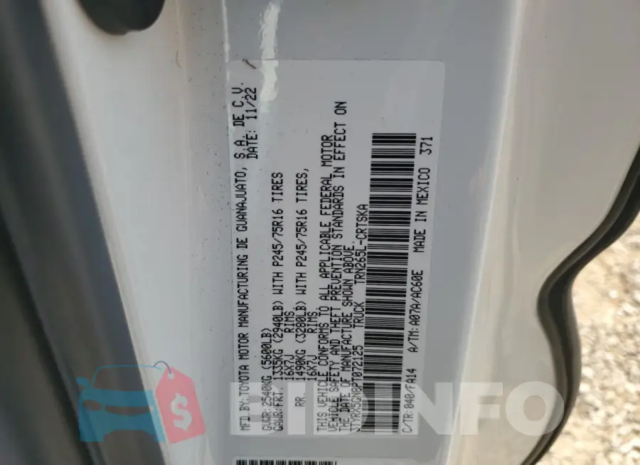 3TYRX5GN8PT072125 Photo# 12