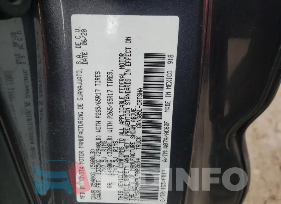 3TYSZ5AN7LT002694 Photo# 13